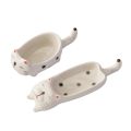 Cute Ceramic Flavor Plate Creative Dog Shape Dipping Plate Household Chopsticks Support Chopstick Rack Seasoning Sauce Plate. 