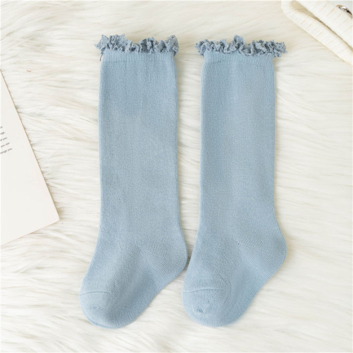 Winter%20Autumn%20Baby%20Girls%20Ruffle%20Socks%20Knee%20High%20Lace%20Long%20Sock%20Kids%20Soft%20Cotton%20Toddlers%20Children%20Princess%20Socks%20For%200-5%20Years%20-%20Image%207
