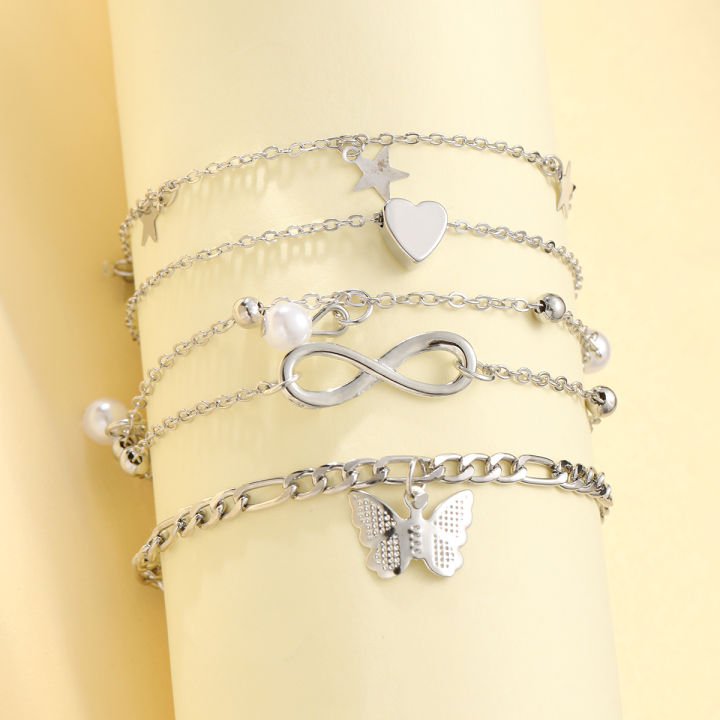 %E3%80%90Get%20the%20Perfect%20Fit%E3%80%91%20Bohemian%20Summer%20Beach%20Anklet%20Set%20For%20Women%20Vintage%20Silver%20Color%20Pearl%20Butterfly%20Star%20Heart%20Pendant%20Charm%20Chain%20On%20Leg%20Jewelry%20-%20Image%203