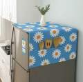 Fridge Cover - Fridge Dust Cover  Refrigerator Top Cover  Freezer Dustproof Cover  Refrigerator Accessories  Fridge Cover with Pockets  Kitchen Appliance Dust Cover  Dustproof Fridge Mat  Refrigerator Organizer Cover  Fridge Top Storage Cover  Waterproof. 
