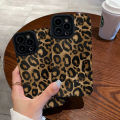 Fashion Gold Leopard Silicone Leather Case For iPhone 13 12 11 14 Plus 15 Pro Max Mini 7 8 SE XR XS X Soft Shockproof Full Cover. 