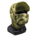 Unisex Winter Outdoor Plush Warm Lei Feng Hat With Earflaps Windproof Mask  Pilot Motorcycle Cycling Cap For Men Women. 