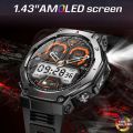 2026 New T-Rex 3 Outdoor Smart Watch Men 1.43-inch AMOLED Display 10ATM Waterproof 525mAh Battery Smartwatch Man.