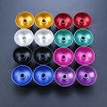 JCD 2pcs Aluminum Metal 3D Analog Joystick Thumb Stick Grip Cap Replacement Buttons For PS4 Slim/Pro/Xbox One Slim Controller.