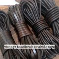 5 Yards Retro High Quality Genuine Leather Cord Round/Flat Strand Cow Leather Rope Fit Necklace Bracelets DIY Jewelry.