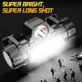Outdoor Headlights with Long Battery Life and Strong Light LED Night Fishing Charging Head Mounted Magnetic Flashlight.