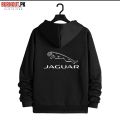 NEW TRENDY WINTER COLLECTION JAGUAR PRINTED BLACK ZIPPER HODDIE FOR MENS. 