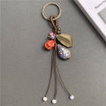 Handmade Bag Keychain Ceramic Pendant Pinecone Gourd Pendant for Handbag Car Phone Key Cute Bag Hanging Bell Accessories. 