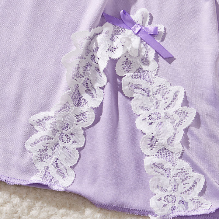 Light%20Purple%20Deep%20V%20Women%20Nightdress%20%20Lingerie%20Dress%20Set%20-%20Image%204