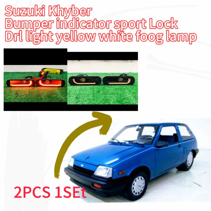 Suzuki Khyber bumper light Drl indicator with foog lamp yellow or white 2PCS 1Set