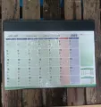 Normal Year Planner Poly Materials Calendar 2025 (21×16.5 inch)  Calendar for Office. 