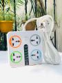 Multi-function Power strip or Three shoo extension socket with (4 Usb + 1 C-Type) with 3 meter cooper wire.. 