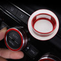 3pcs Metal Car AC Adjust Knob Decoration Ring Cover For Volkswagen VW 2017-2019 Tiguan Atlas T-roc Ateca FR Passat B8 Variant. 