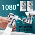 1080° Rotatable Faucet Extender Sprayer Head 2 Modes Universal Bathroom Tap Extend Adapter Aerator.