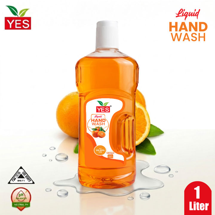 Yes Hand Wash Liquid Orange - 1Ltr.