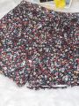 Plus Size Women's Skort Floral Print High Waist A-Line Summer Fashion Lightweight Casual Comfortable Flowy Design Breathable Fab.
