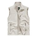 New Men Spring Vest Outdoor Men's Sleeveless Waistcoat Multiple Pockets Plus Size Male Fishing Vest Outwear.