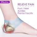2PCS Heel Cushion Gel Heel Protector for Plantar Fasciitis Achilles Tendonitis Bone Spur Aching Feet Relieve Pain Pedicure Tools.