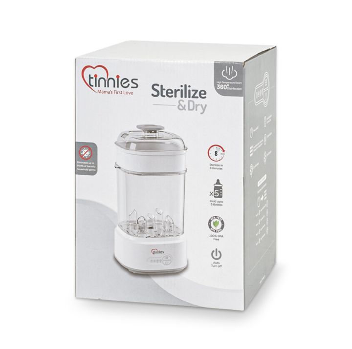 TINNIES STEAM STERILIZER WITH DRYER 5 bottles in one time