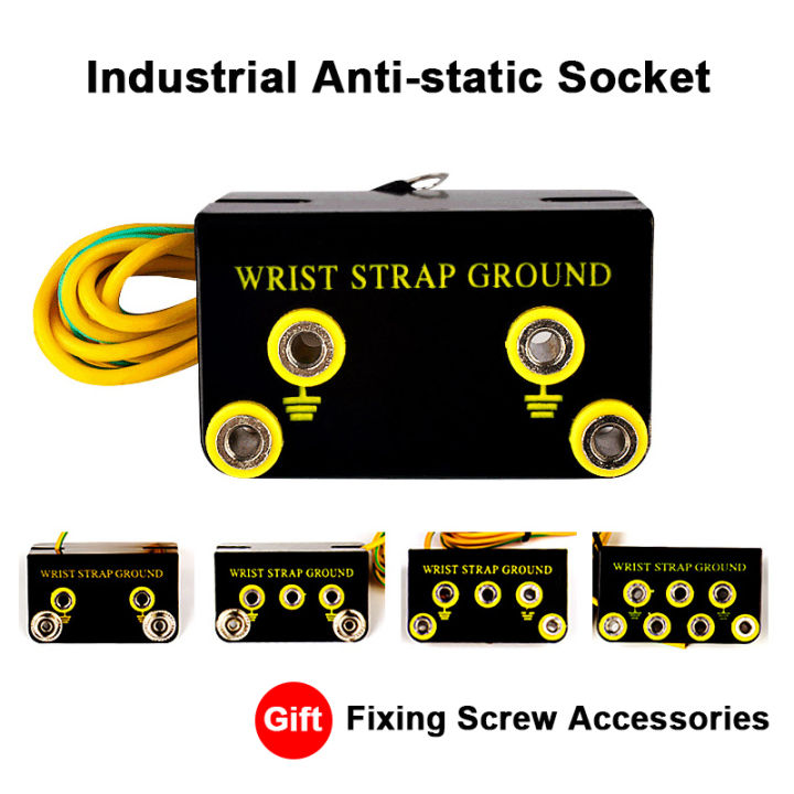 1/2/3/5Pcs L Shaped Anti Static Socket 2/3/4/5/7 Holes Steel Strap ...