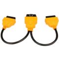 16 Pin OBD Extend OBD2 Splitter Cable 1 To 2 Converter Adapter Wire Car Extension Cord Multi-Function Connection Extension Cable. 