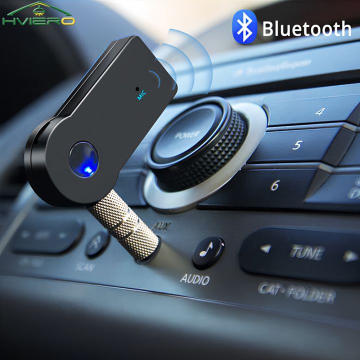 1PCS Wireless Bluetooth Music Audios 5.0 Receiver 3.5mm Streaming Car A2DP Headphone AUX Adapter Connector Mic Handfrees Player
