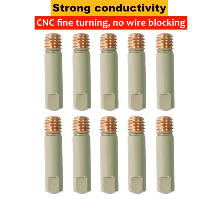 2/5/10PCS%20MB-15AK%2014AK%20Welding%20Contact%20Tips%20Coating%20Protect%2025mm%20M6%20Gas%20Nozzle%20Tip%200.8/1.0/1.2mm%20MIG%20Welding%20Torche%20Tool%20Part%20-%20Image%204