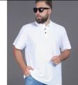 Premier Quality Polo T-Shirt for Men 2XL 3XL 4XL Comfortable and Stylish Solit black and white. 