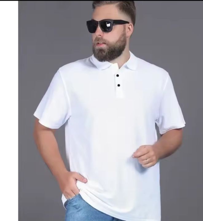Premier%20Quality%20Polo%20T-Shirt%20for%20Men%202XL%203XL%204XL%20Comfortable%20and%20Stylish%20Solit%20black%20and%20white%20-%20Image%207