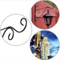 Iron Garden Wall Hanging Stand - Flower Plant Pot Bracket Hook Shelf Stand Holder - hanging light stand. 
