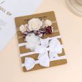 5pcs/Set Baby Girl Headband Set Cute Baby Elastic Hair Band Newborn Head Flower Toddler Headband Headwear Kids Hair Accessories.