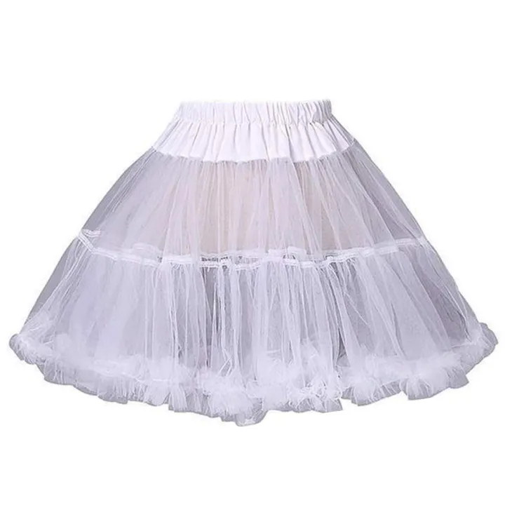 Women%20Girls%20Ruffled%20Short%20Petticoat%20Solid%20Fluffy%20Bubble%20Tutu%20Skirt%20Puffy%20Half%20Slip%20Prom%20Crinoline%20Underskirt%20No%20Hoop%20-%20Image%202
