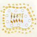 70Pcs Alloy Mixed Style Hair Ring Set Of Hair Accessories DIY Dreadlock Boho Style For Women Music festival party（Valentine'Day). 