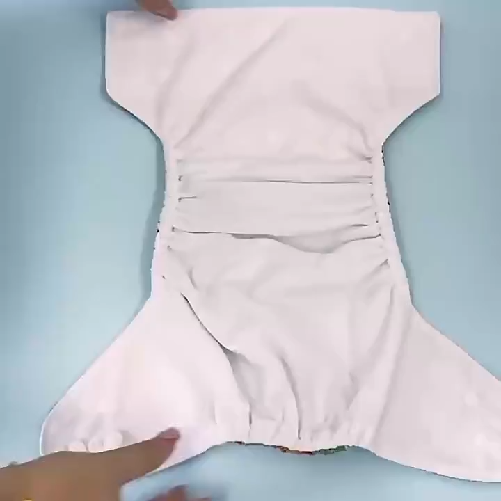 2pcs pad Attach Washable Cloth Diaper Pant for Baby-( 0-18 month ) 1pcs
