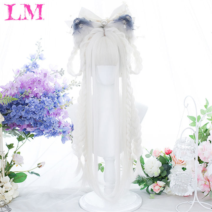 LM%20Long%20White%20Black%20Water%20Wave%20Wig%20with%20Bangs%20Cosplay%20Silky%20Wig%20for%20Women%20Daily%20Party%20Natural%20Soft%20Synthetic%20Hair%20Heat%20Resistant%20-%20Image%203
