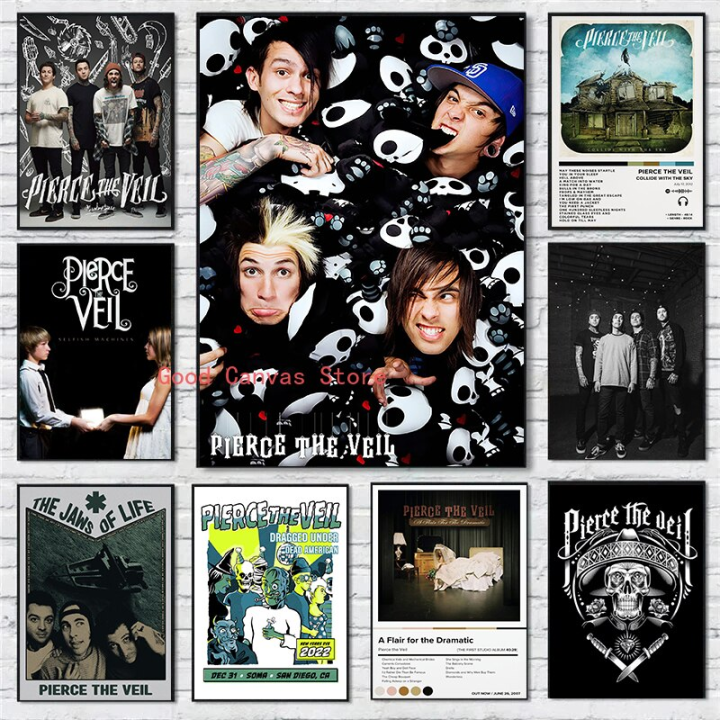 Pierce The Veil 'Collide With The Sky' Album Art Canvas Poster - Wall Decor for Music Lovers