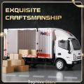Huina 1:18 RC car 12CH Remote Controlled express delivery car loading transport car Small Cargo Truck Floating Van Small Truck.