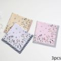 3-Pack of Elegant Handkerchiefs for Women, Pure Cotton Sweat-Wiping Handkerchiefs, Holiday s, Wedding Supplies, Placemats. 