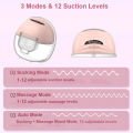 Wearable Breast Pump Super Silent Hands Free Electric Breast Pump  Comfort Milk Collector for Breastfeeding with 24mm Flange. 