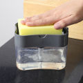 Kitchen Detergent Press Portable Soap Dispenser Pak Clean Cloth Dishwashing Pot Soap Dispenser Cleaning Tool.