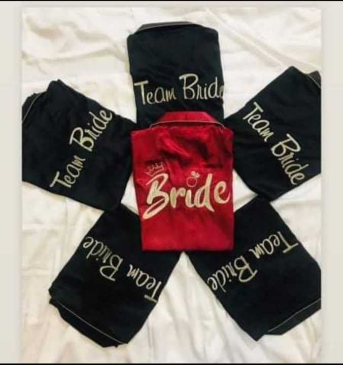 💫 Customized Foil Name Printed Silk Night Suits
💫STUFF SATIN SILK