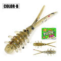 Rosewood 25mm Micro Worm Soft Fishing Lure TPR Floating Silicone Plastic Swimbait Softbait For Catching Horse Mackerel 20pcs/Box.
