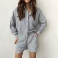 Women's New Model Summer Stripe Shirt Long Sleeve Slim Fit Casual Striped Top for Business And Office. 