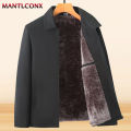 Thick Fleece Jacket Men Windproof Men's Winter Coat Blazer Autumn Winter Warm Men's Jacket Windbreak Casual Business Coat L-3XL. 