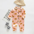 Boys Girls Kids Pajama Sets Cartoon Cow Long Sleeve T-Shirt Tops with Pants Toddler Baby Sleeping Clothes Pijamas Sleepwear.