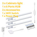 Intelligence Tuya WiFi LED Lights Bar for Multi-Level Storage Cabinet Soundproof Panel Lighting,12V Smart Voice APP Control Lamp. 