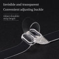 Women's Transparent Frosted Invisible Underwear Straps/ Adjustable Non-slip Seamless Bra Shoulder Strap/ Environmental. 