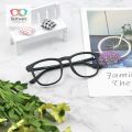 Matte Black Square Light weight Glasses for Men And Women. 