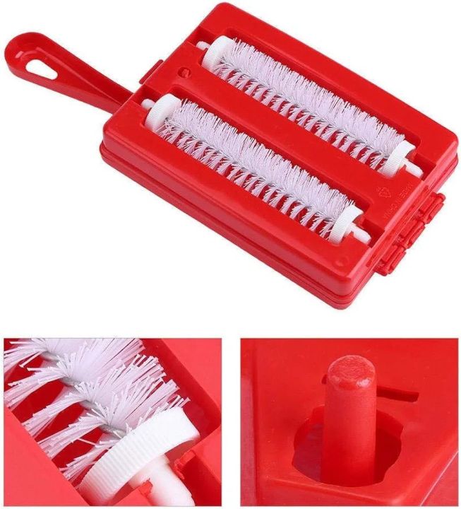Carpet Table Brush Sweeper Sofa Carpet Debris Crumb Dirt Pet Hair Cleaner Roller Brush Household Home Cleaning Tools Random Color