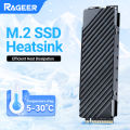 RAGEER M.2 2280 SSD Cooler Slim Aluminum Efficient Cooling Solution Compatible with Laptops, PS5 and Desktop Computers. 